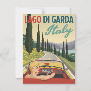 Carte Postale Vintage Lago di Garda Italie