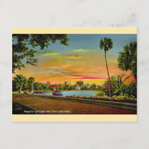 Carte postale vintage Lake Eola Orlando Florida