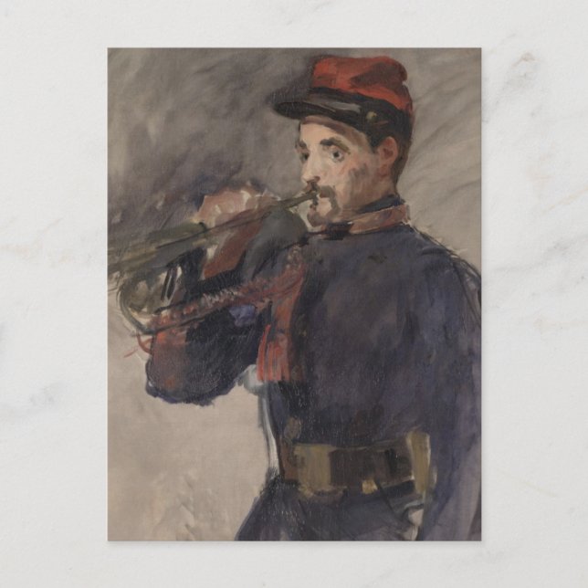 Carte Postale Vintage le bugler par Edouard Manet (Devant)