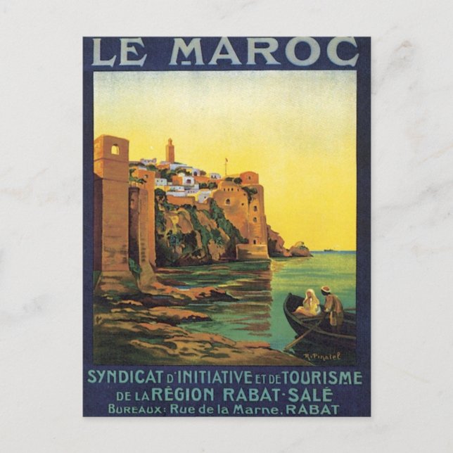 Carte Postale Vintage Le Maroc (Devant)