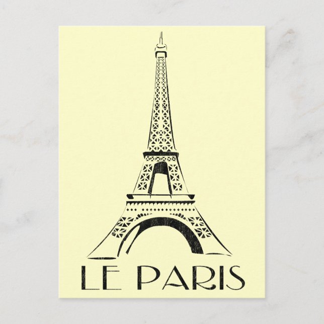 Carte Postale vintage le paris (Devant)