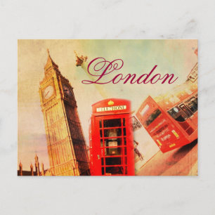 Carte postale vintage Londres