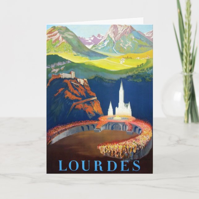 Carte postale vintage Lourdes France (Devant)