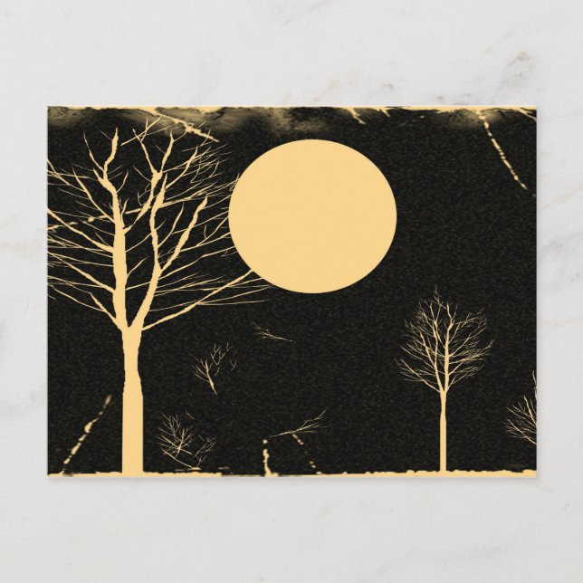 Carte postale vintage Lune (Devant)