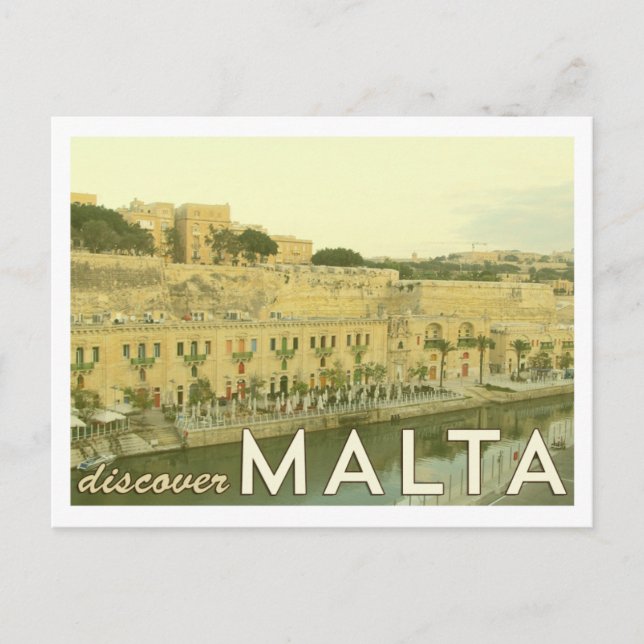 Carte postale vintage Malte (Devant)