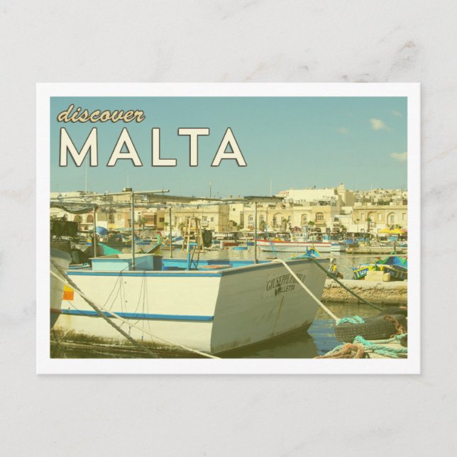 Carte postale vintage Malte (Devant)