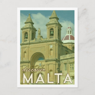 Carte postale vintage Malte