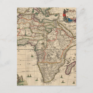 Carte Postale Vintage Map of Africa