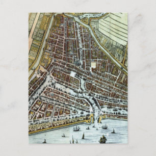 Carte Postale Vintage Map of Rotterdam Netherlands