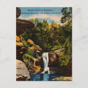 Carte Postale Vintage Marble Falls Harrison, Jasper, Arkansas