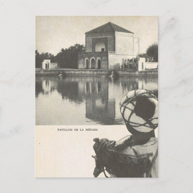 Carte Postale Vintage Marrakech, Maroc (Devant)