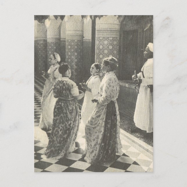 Carte Postale Vintage Marrakech, Maroc, Mesdames (Devant)