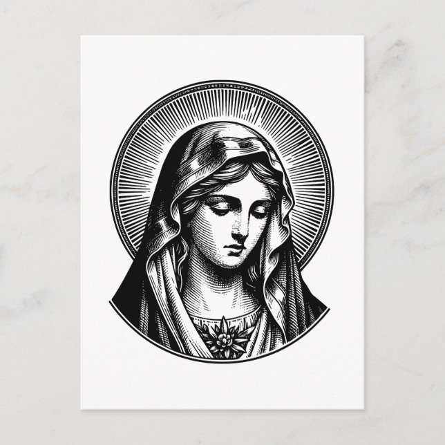 Carte Postale Vintage Mary (Devant)