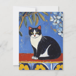 Carte postale Vintage Matisse Black Cat
