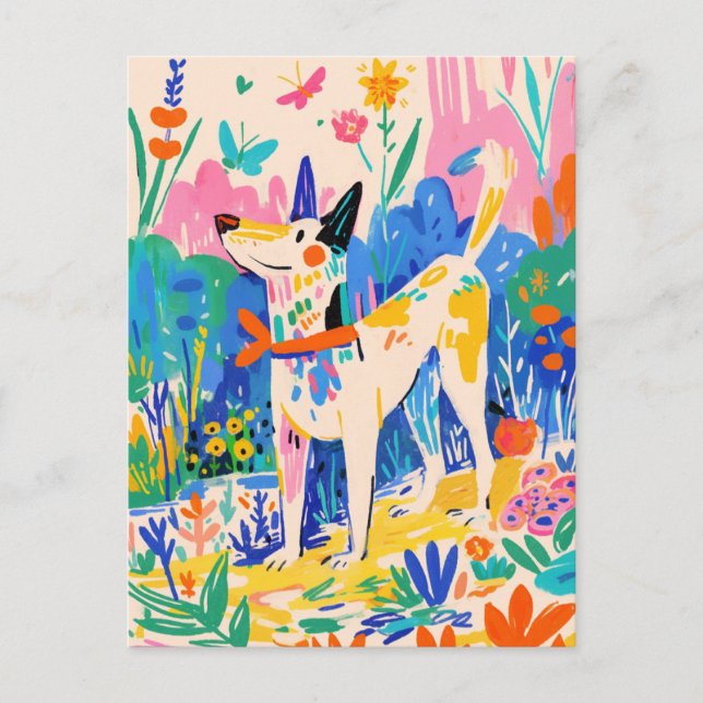 Carte postale Vintage Matisse Dog (Devant)