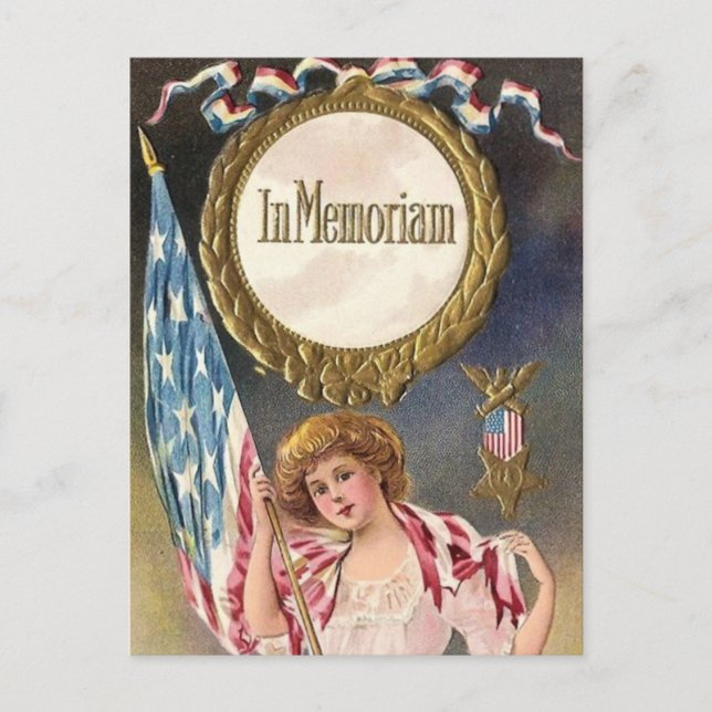 Carte postale vintage Memorial Day (Devant)
