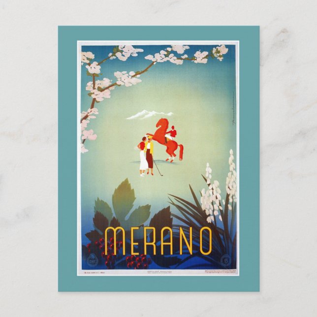 Carte Postale Vintage Merano Meran Italie (Devant)