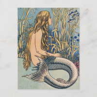 Carte postale vintage Mermaid