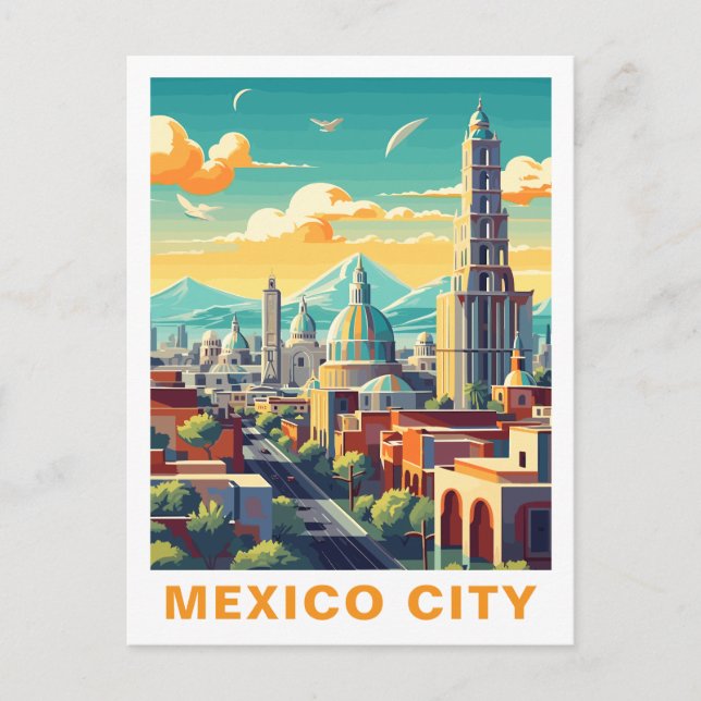 Carte Postale Vintage Mexico City, Mexico: Travel Postcard (Devant)