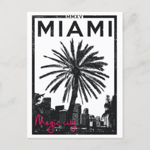 Carte Postale Vintage Miami Floride États-Unis d'Amérique