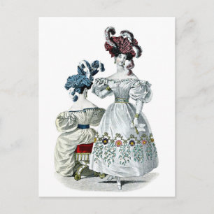 Carte Postale Vintage : Mode Paris, 1830
