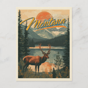 Carte Postale Vintage Montana