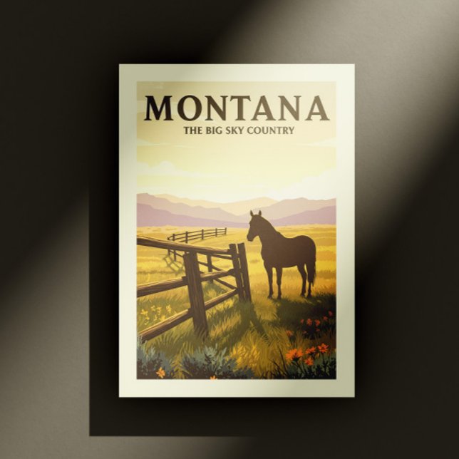 Carte Postale Vintage Montana (Créateur téléchargé)