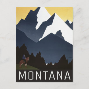 Carte postale vintage Montana
