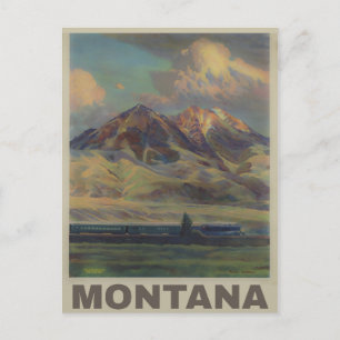 Carte postale vintage Montana Travel