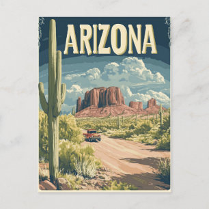 Carte Postale Vintage Monument Valley Arizona Travel