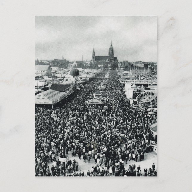 Carte Postale Vintage Munich, Oktoberfest (Devant)