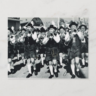 Carte Postale Vintage Munich, Oktoberfest, Marching band