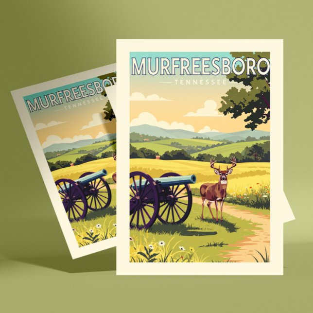 Carte Postale Vintage Murfreesboro Tennessee (Créateur téléchargé)