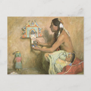 Carte Postale Vintage Native Americans, Hopi Katchina by Couse