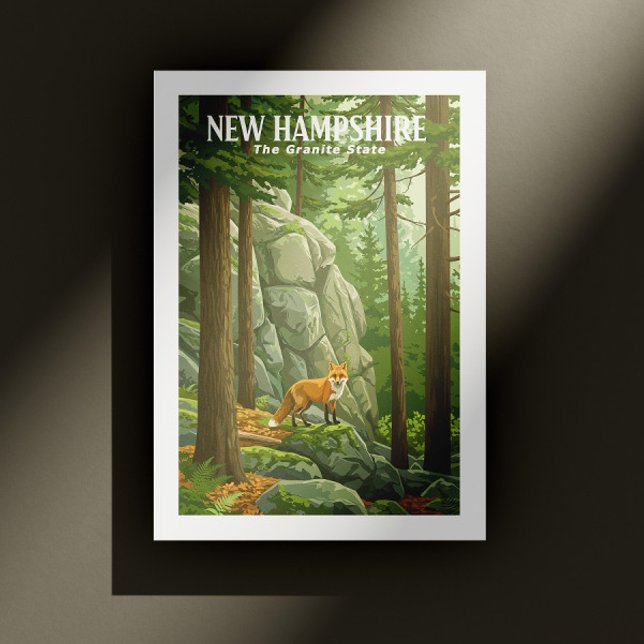 Carte Postale Vintage New Hampshire (Créateur téléchargé)