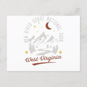 Carte Postale Vintage New River Gorge National Park West Virgini