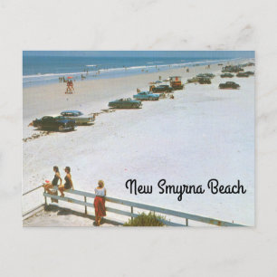 Carte Postale Vintage New Smyrna Beach Floride années 50