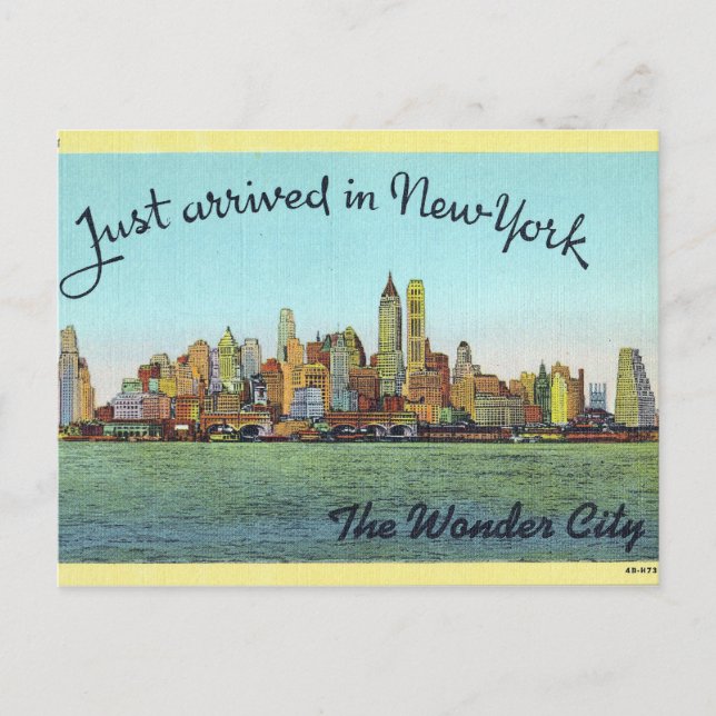 Carte Postale Vintage, New York. (Devant)