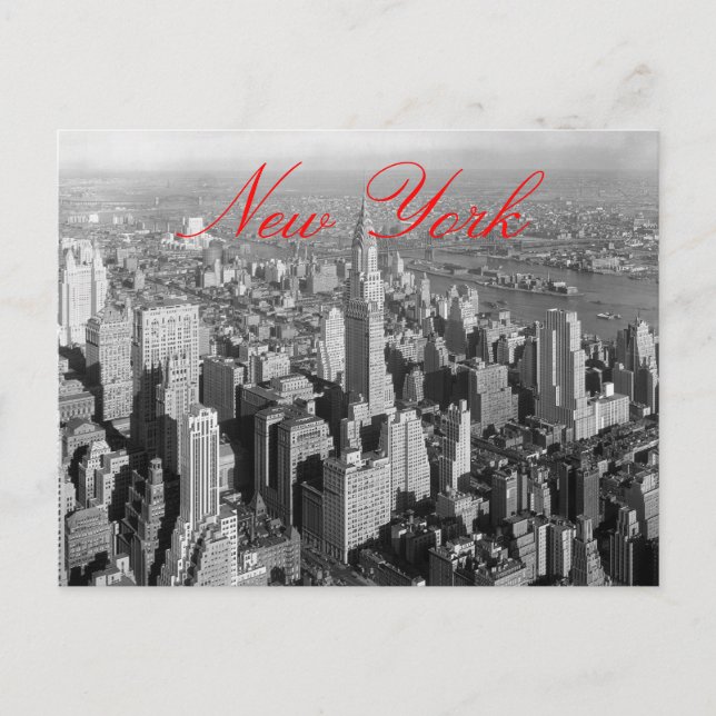 Carte postale vintage New York (Devant)