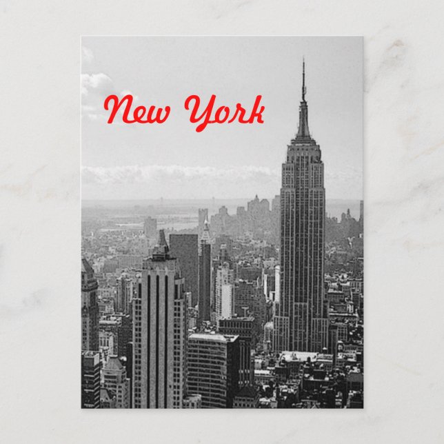 Carte postale vintage New York (Devant)