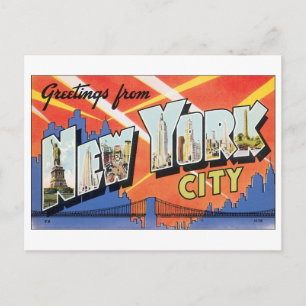 Carte postale vintage New York
