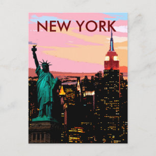 Carte postale Vintage New York City Liberty of Sta