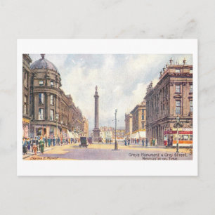 Carte Postale Vintage Newcastle upon Tyne Grey Street