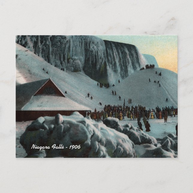 Carte postale vintage Niagara Falls Ice (Devant)