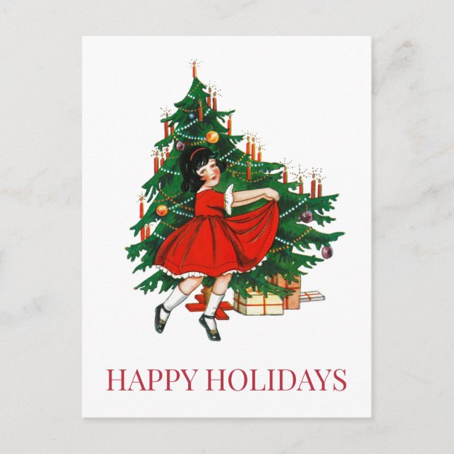 CARTE POSTALE VINTAGE NOËL (Devant)