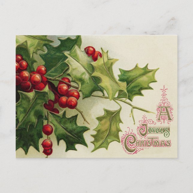 Carte postale Vintage Noël (Devant)