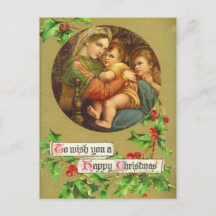Carte postale Vintage Noël Nativité
