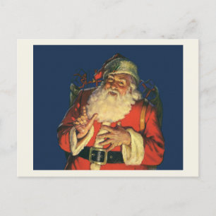 CARTE POSTALE : VINTAGE NOËL : Père Noël