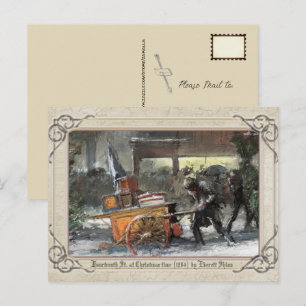 Carte Postale Vintage Noël Quatorzième St. à l'heure de Noël