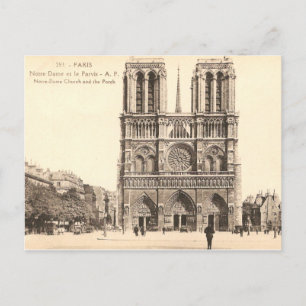 Carte postale vintage Notre-Dame à Paris